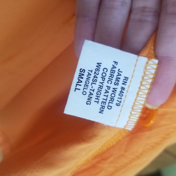 Orange Short Sleeve Button Up - Picture 3 of 6